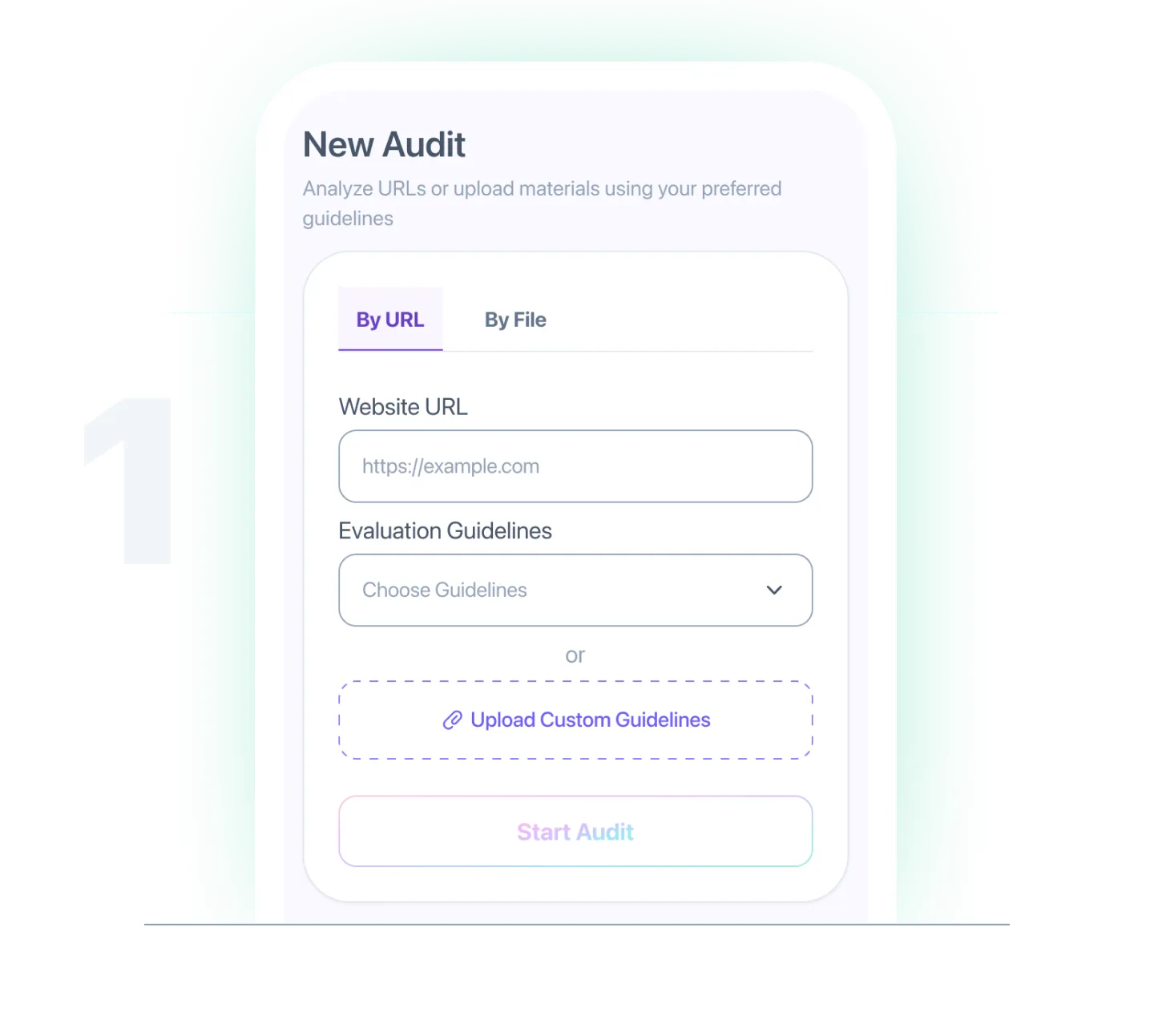 New Audit interface